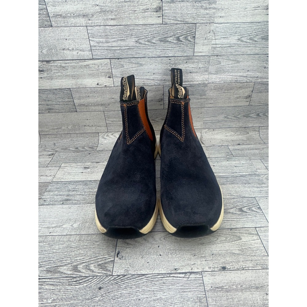 Blundstone Active Series 2140 Navy Blue Suede Chelsea Boots Mens 6.5 Womens 8.5